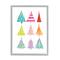 Stupell Industries Varied Fun Christmas Trees Framed Giclee Art